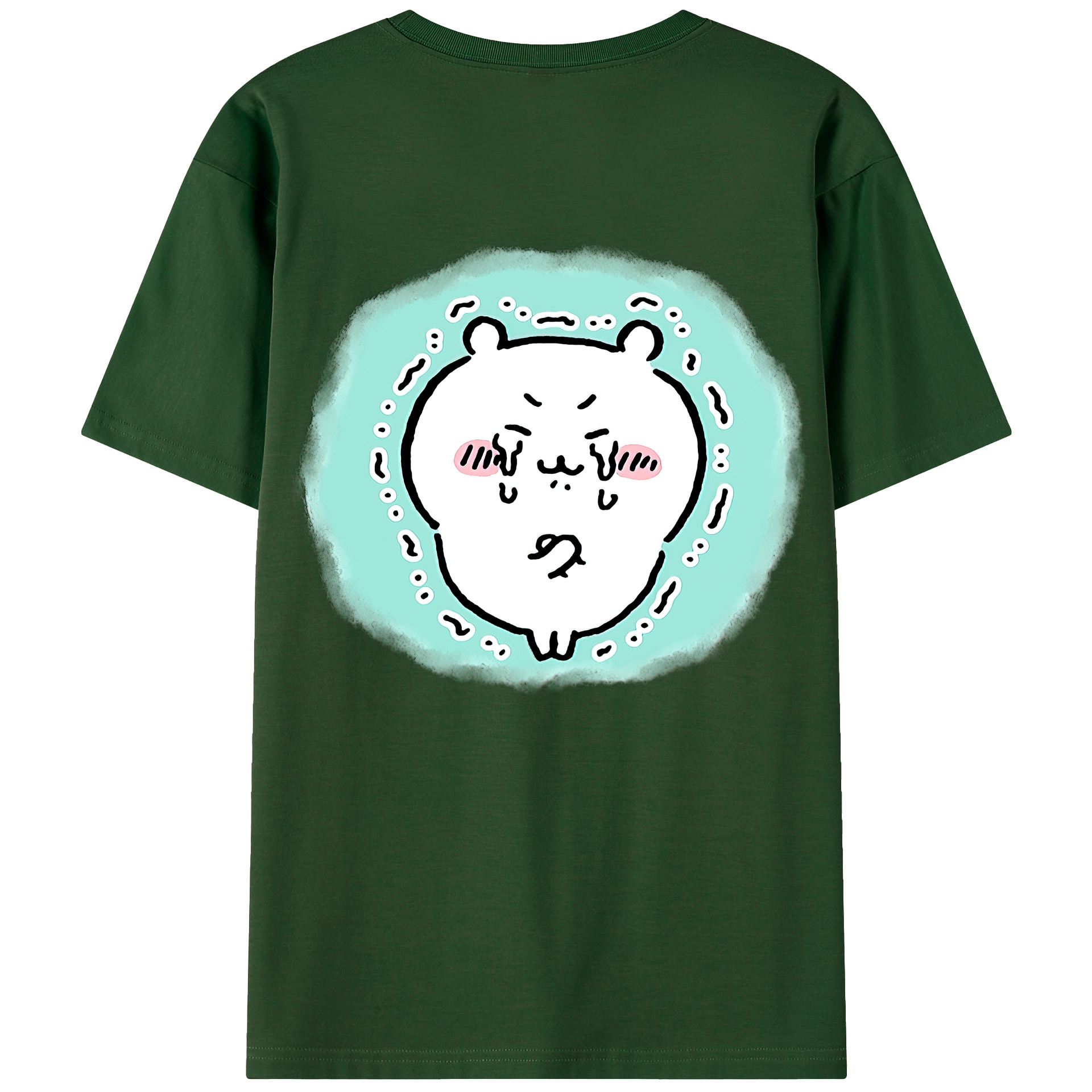 （画像用） ちいかわ ちいかわ Chii-kawa chiikawa 綿100％半袖Tシャツ（背面プリント）